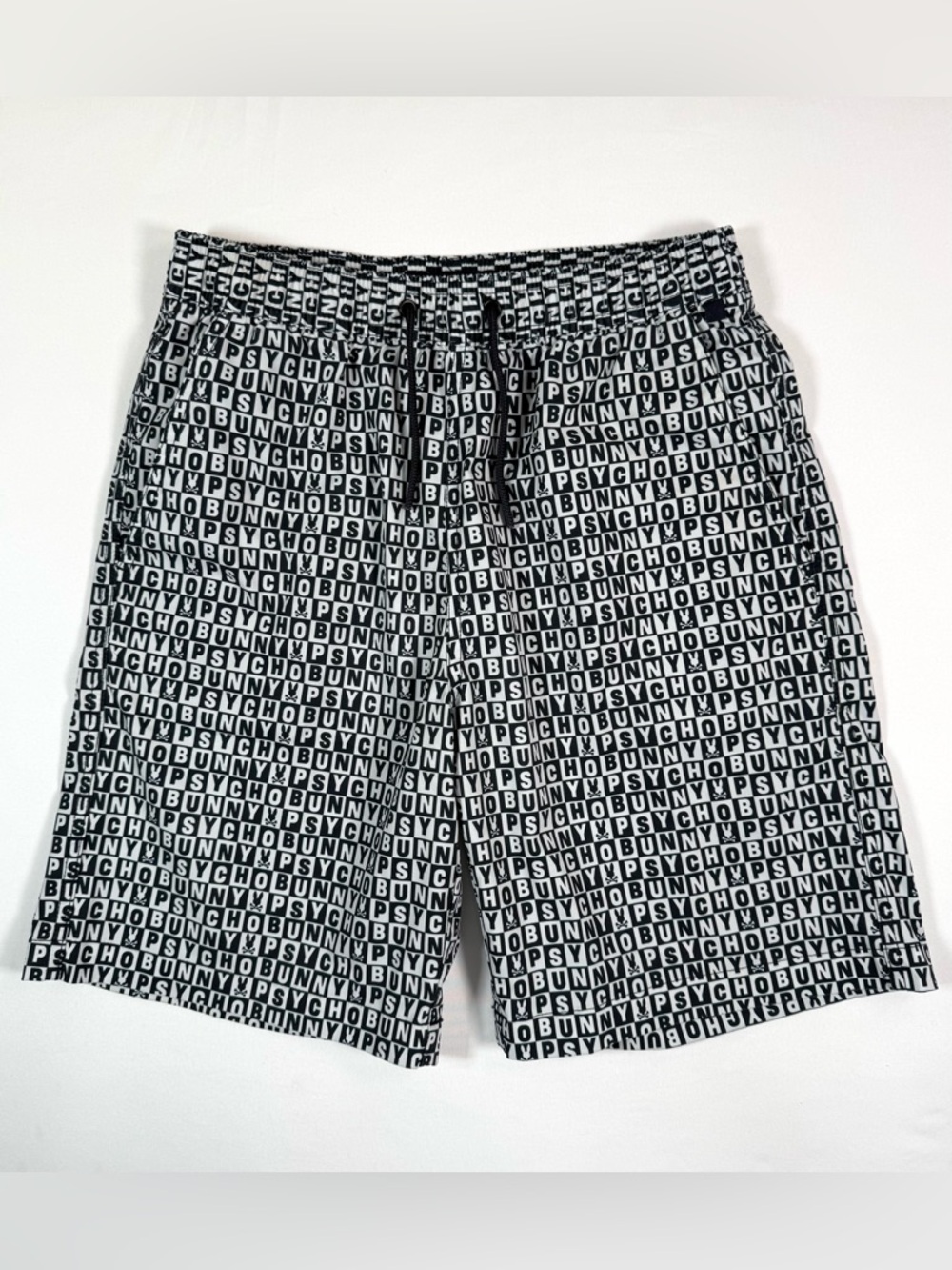 PSYCHO BUNNY Boys Hamming Logo Swim Trunks Shorts 14-16 Y2K Streetwear‎ Beach